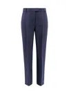 Max Mara Belt-loop Casual Pants In Blue