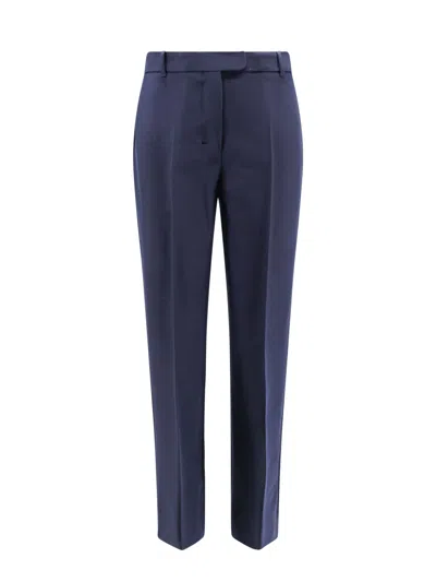 Max Mara Belt-loop Casual Pants In Blue