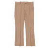 Max Mara Stretch Cotton Fatina Trousers In Beige