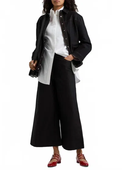 Max Mara Fausto Flare Trouser In Navy