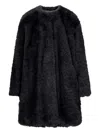 Max Mara Studio Eros Coat In Black