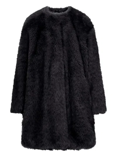 Max Mara Studio Eros Coat In Black