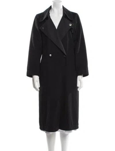 Pre-owned Max Mara Faux Fur Coat In Black