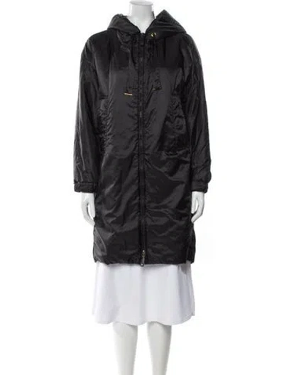 Pre-owned Max Mara Faux Fur Coat In Black
