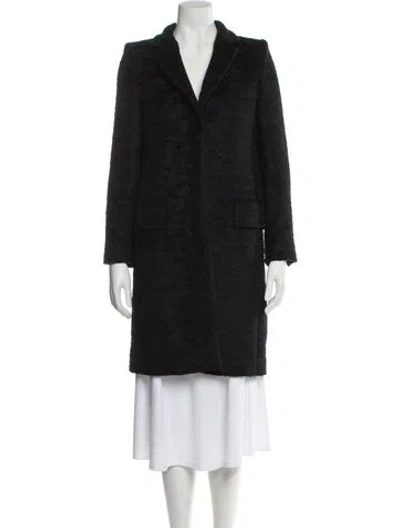 Pre-owned Max Mara Faux Fur Coat In Grey