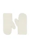 Max Mara Ombrato Gloves White In White