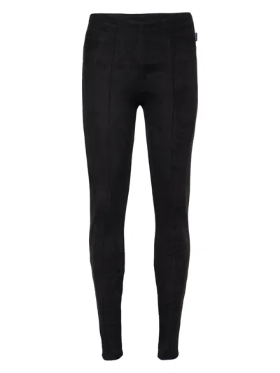 Pre-owned Max Mara Faux-leather High-waisted Leggings