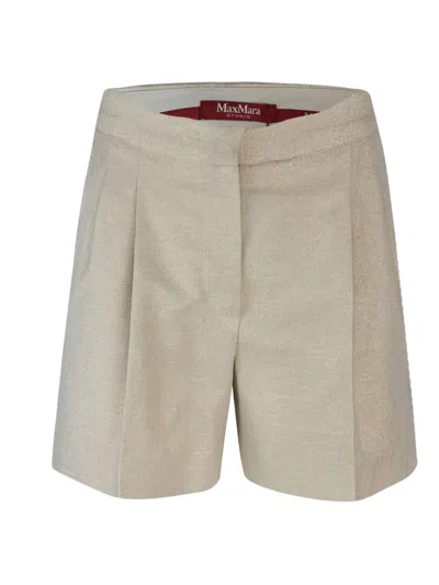 MAX MARA FAVILLA PLEATED TAILORED SHORTS