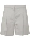 Max Mara Women's Favilla Shorts Trousers In Silver