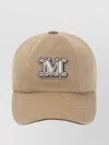 Max Mara Camel Brown Camel Wool Fedora Logo Baseball Hat