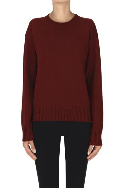 Max Mara Fedra Pullover In Brick Red