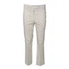 Max Mara Felice Skinny Pants In Beige Satin In White