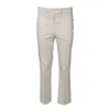 Max Mara Felice Skinny Pants In Beige Satin In White