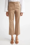 Max Mara Felice Stretch Cotton Crop Pants In Colonial