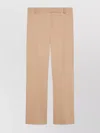Max Mara Felice Trousers Belt Loops In Neutral