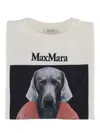 MAX MARA MAX MARA BACCO COTTON SWEATSHIRT WITH WEGMAN PRINT