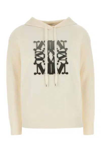 MAX MARA FELPA TADDEO IN LANA AVORIO DONNA