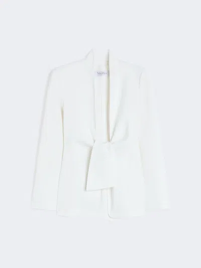 Max Mara Feminine Cady Jacket In White