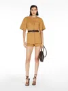 Max Mara Feminine Gabardine Jacket In Tobacco
