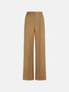 Max Mara 'fernet' Beige Virgin Wool Pants
