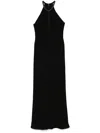 Max Mara Fernet Maxi Dress In Black