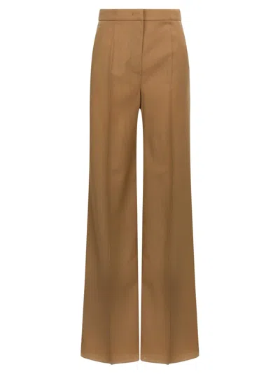 Max Mara 'fernet' Pants In Brown