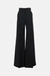 Max Mara Fernet Virgin Wool Trousers In Black