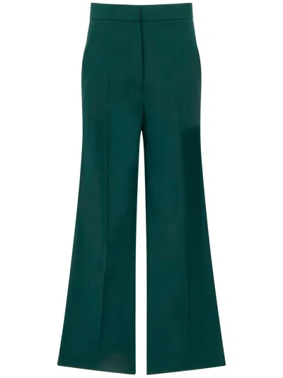 MAX MARA 'FERNET' TROUSERS IN LIGHTWEIGHT PURE WOOL CANVAS
