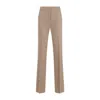 Max Mara Fianco Flared Pants In Beige