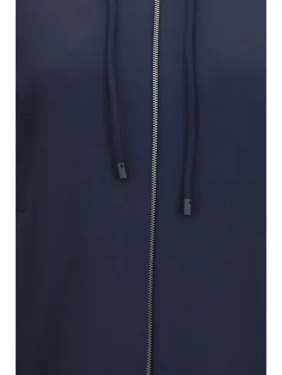 Max Mara Fidato Hooded Sweatshirt In Navy