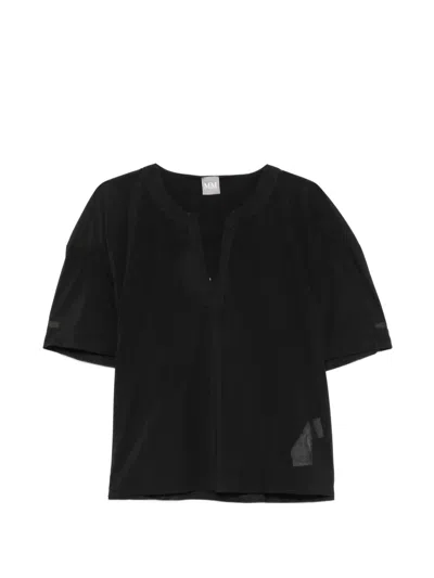 Max Mara Fidato V-neck Blouse In Black