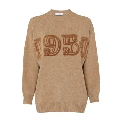 Max Mara Fido 1951 Sweater In Brown