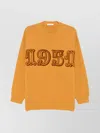 Max Mara Fido Crew Neck Embroidered Knit Sweater