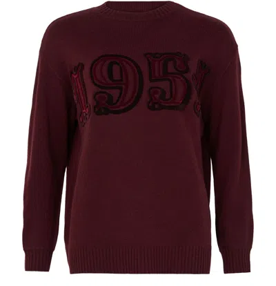 Max Mara "fido" Crewneck Sweater In Wool And Cashmere In Purple
