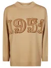 Max Mara Fido 1951 Wool And Cashmere Sweater In Beige