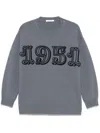Max Mara Fido 1951 Oversized Wool Sweater In Blue