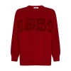 Max Mara Logo Wool And Cashmere Jumper In Red