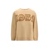 Max Mara Fido Sweater With A 1951 Embroidery In Nude