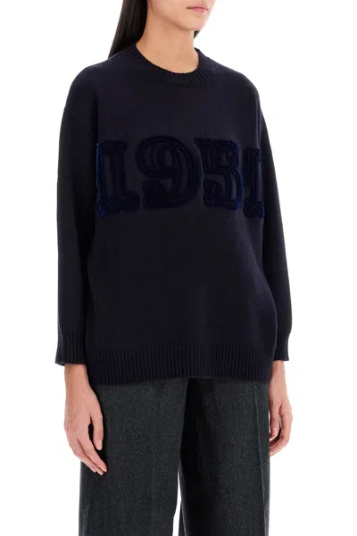 Max Mara Wool Crêpe Ankle-length Trousers In Blue