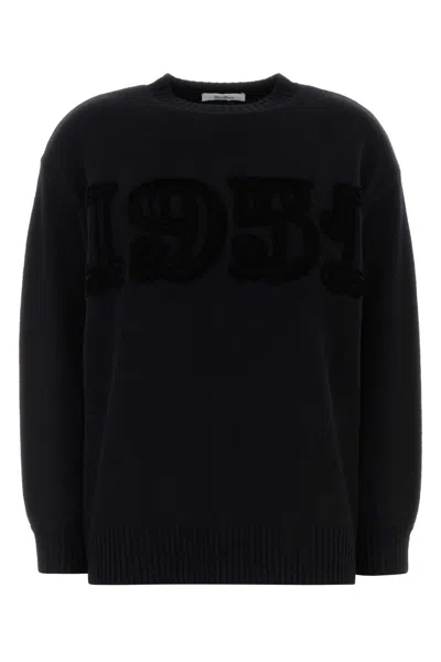 Max Mara Fido Wool-cashmere Sweater In Black