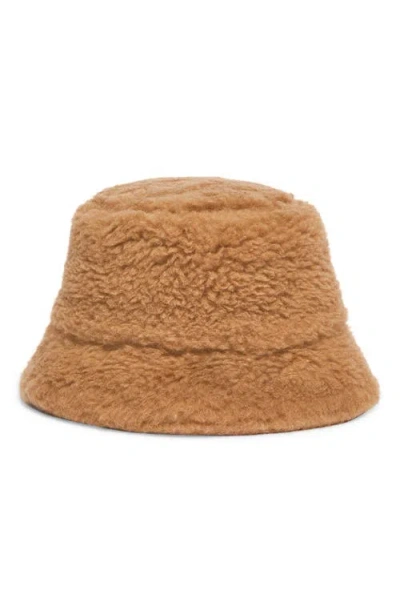 Max Mara Fiducia Camel Hair Blend Bucket Hat