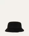 Max Mara Fiducia Wool Bucket Hat In Black