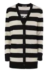 Max Mara Knitwear With Striped Pattern And V-neckline