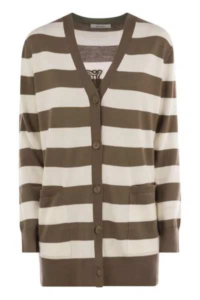 Max Mara Fiemme - Long Striped Wool Cardigan