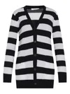 Max Mara Black And White Knitwear In White