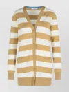 Max Mara 'fiemme' Virgin Wool Sand Cardigan