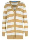 Max Mara Fiemme Virgin Wool Sand Cardigan In Multi