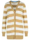 Max Mara Fiemme Virgin Wool Sand Cardigan In Multi