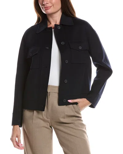 Max Mara Fiero Wool-blend Jacket In Blue