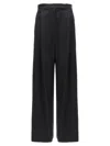 Max Mara High Waist Satin Finish Wide Leg Trousers